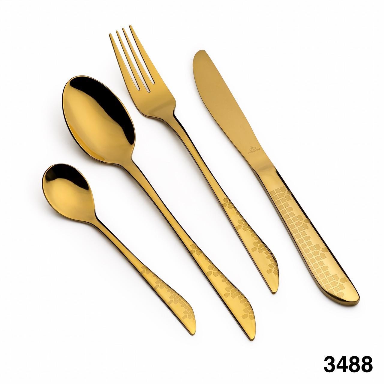 Gold Stainless Steel Cutlery Set