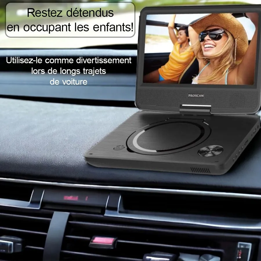 PROSCAN Portable DVD Player with 7" Swivel Screen, PDVD7040
