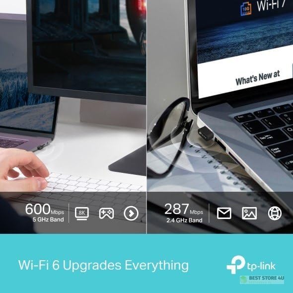 TP-Link AX900 Archer TX10UB Nano, Dual Band, Wi-Fi 6 and Bluetooth 5.3 2 in 1 USB Adapter