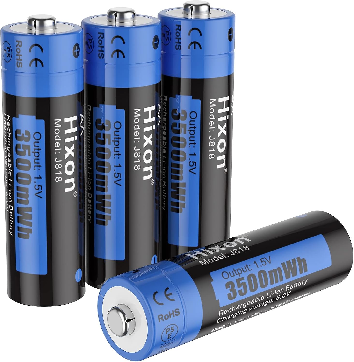 Hixon Lithium Rechargeable Batteries (4-Pack)