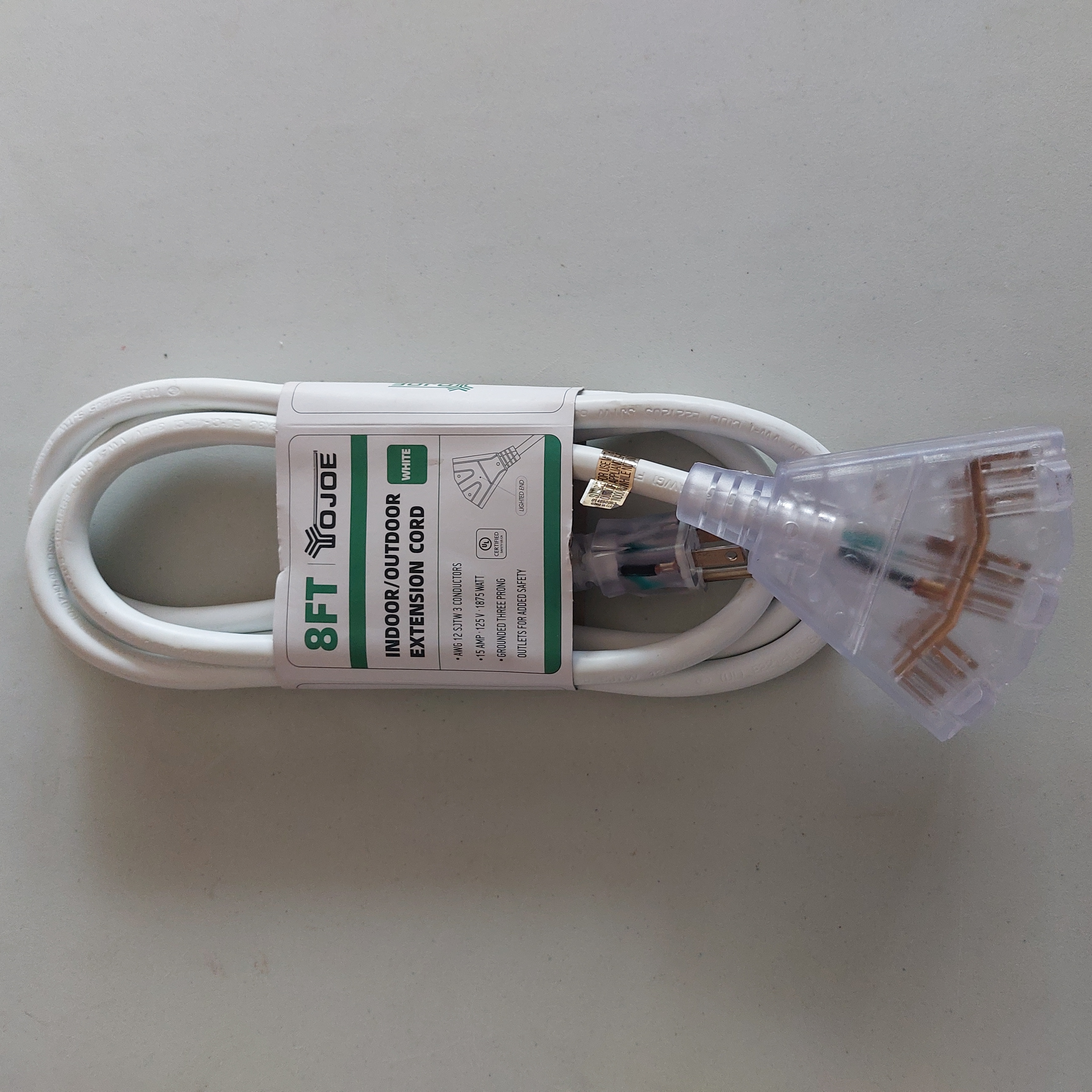 8FT Indoor/Outdoor Extension Cord