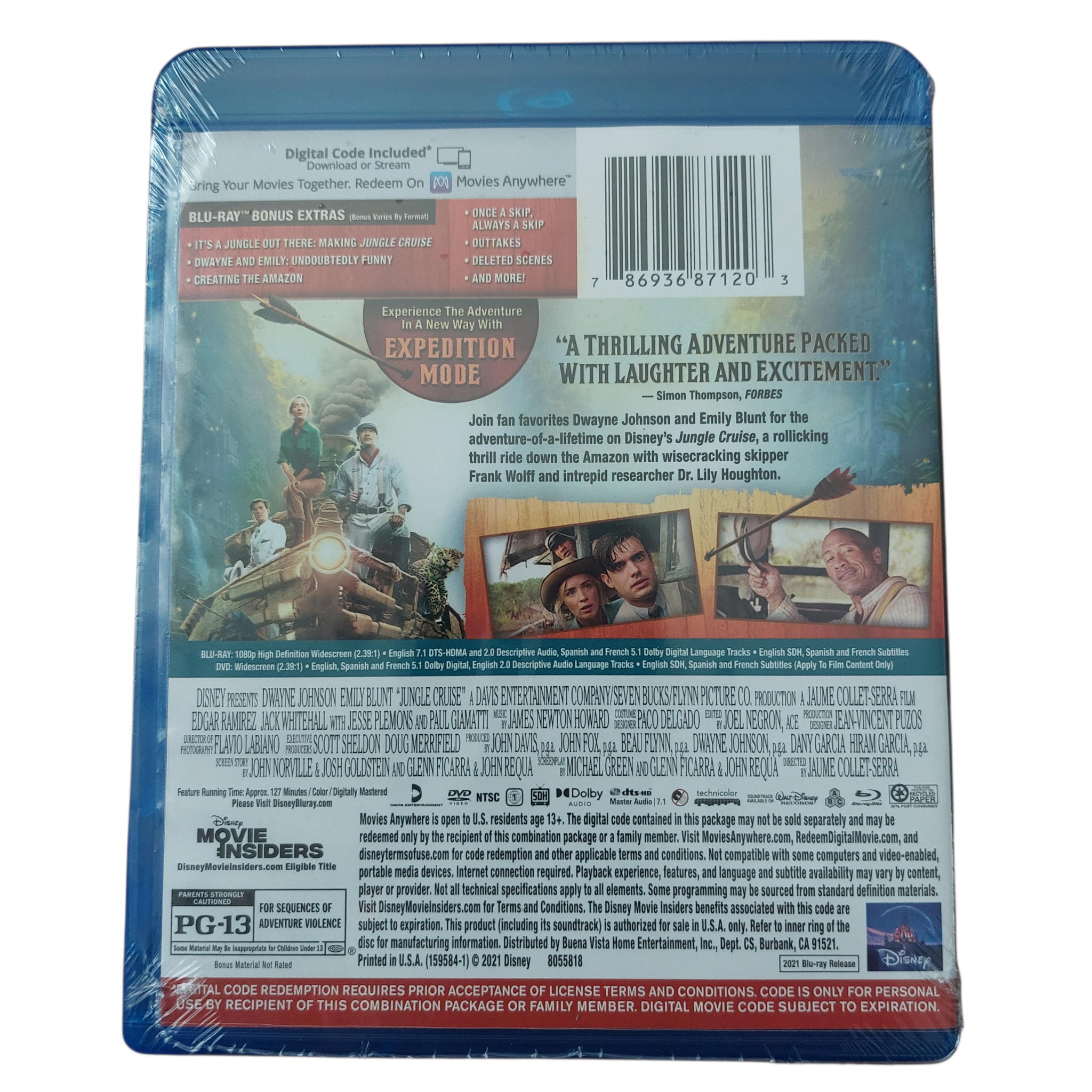 Jungle Cruise Blu-ray