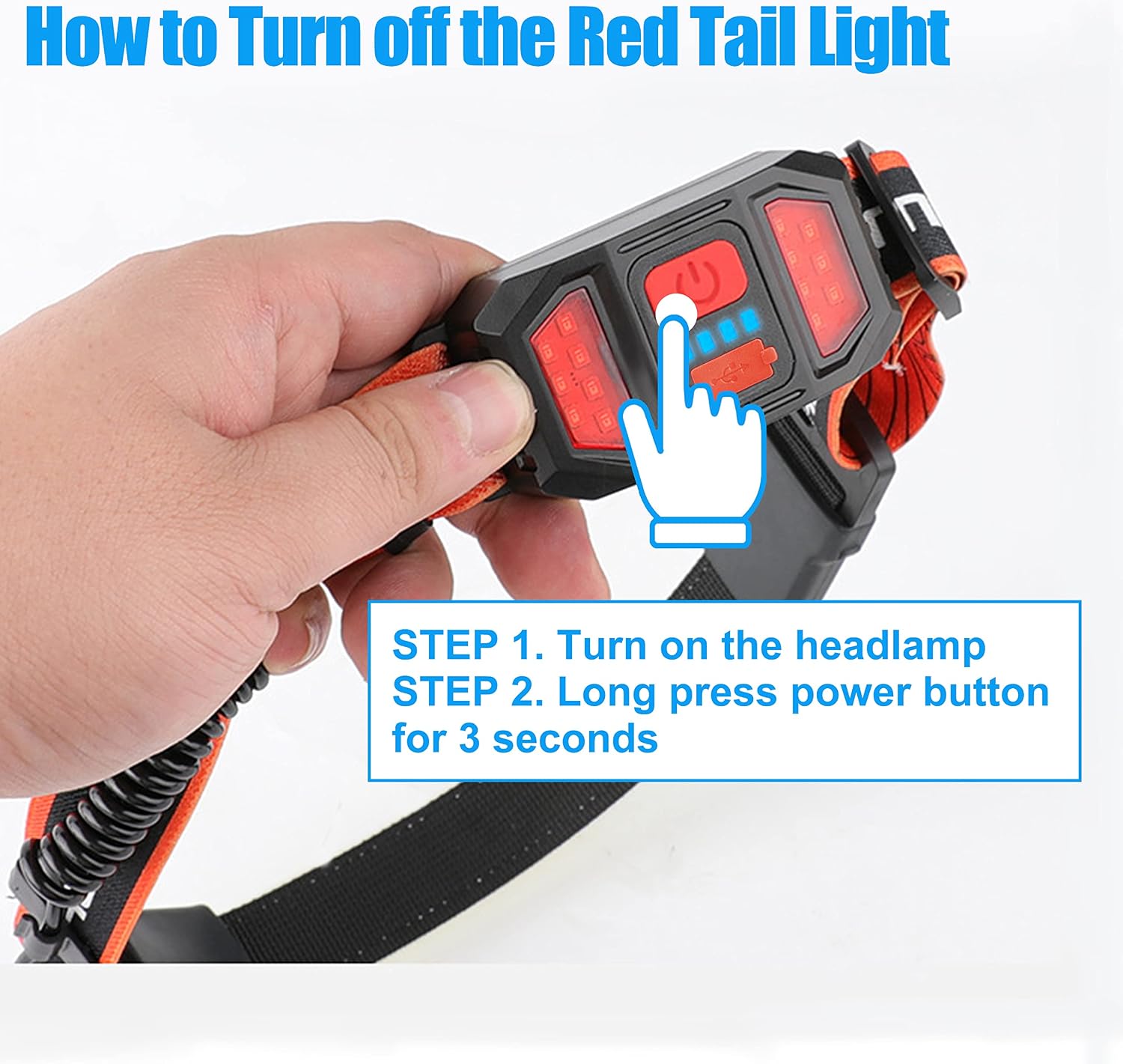Rechargeable Headlamp, 1000 Lumen 230°Wide-Beam Headlamp with Back Red Light
