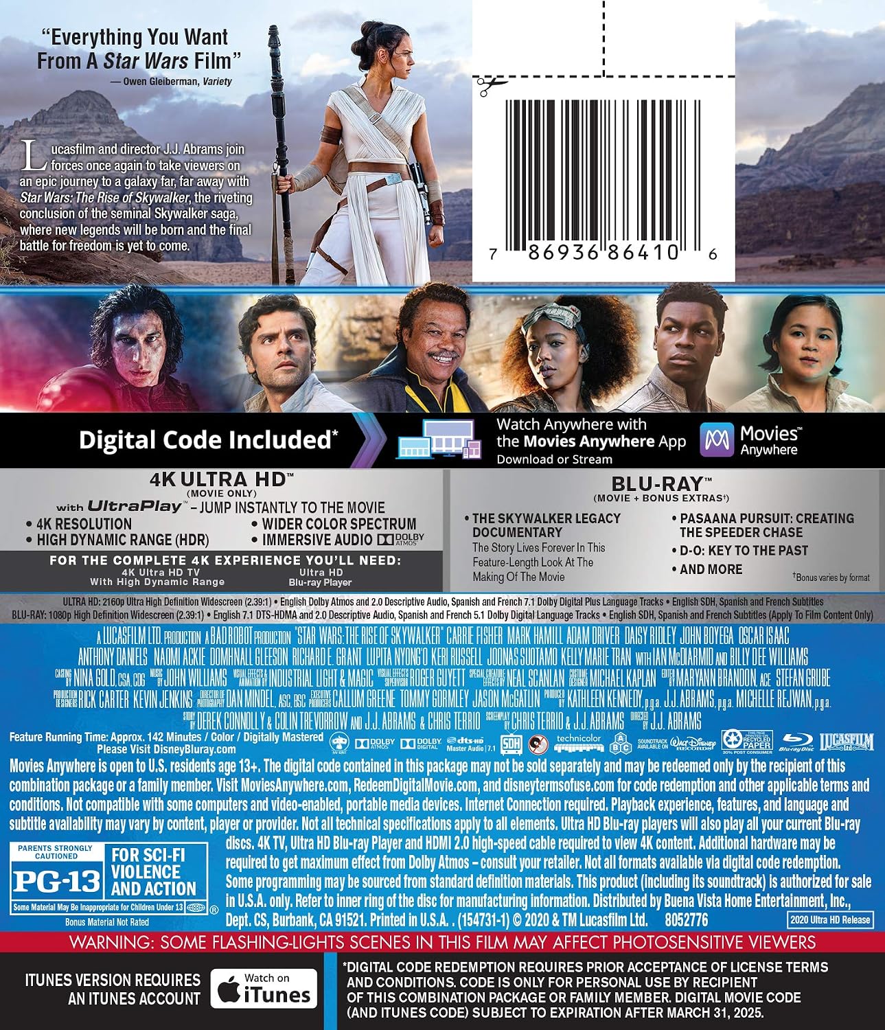 Star Wars: The Rise of Skywalker 4K UHD