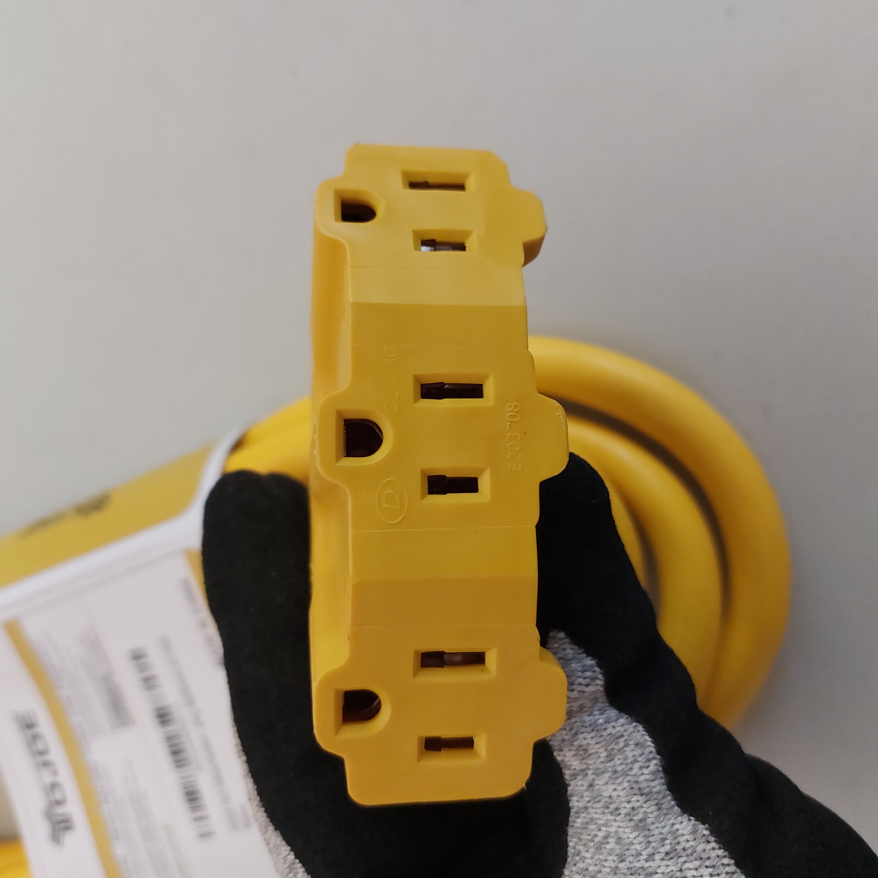 YOJOE 10FT 10AWG Indoor/Outdoor Extension Cord Yellow YJ-E103W10ETYS