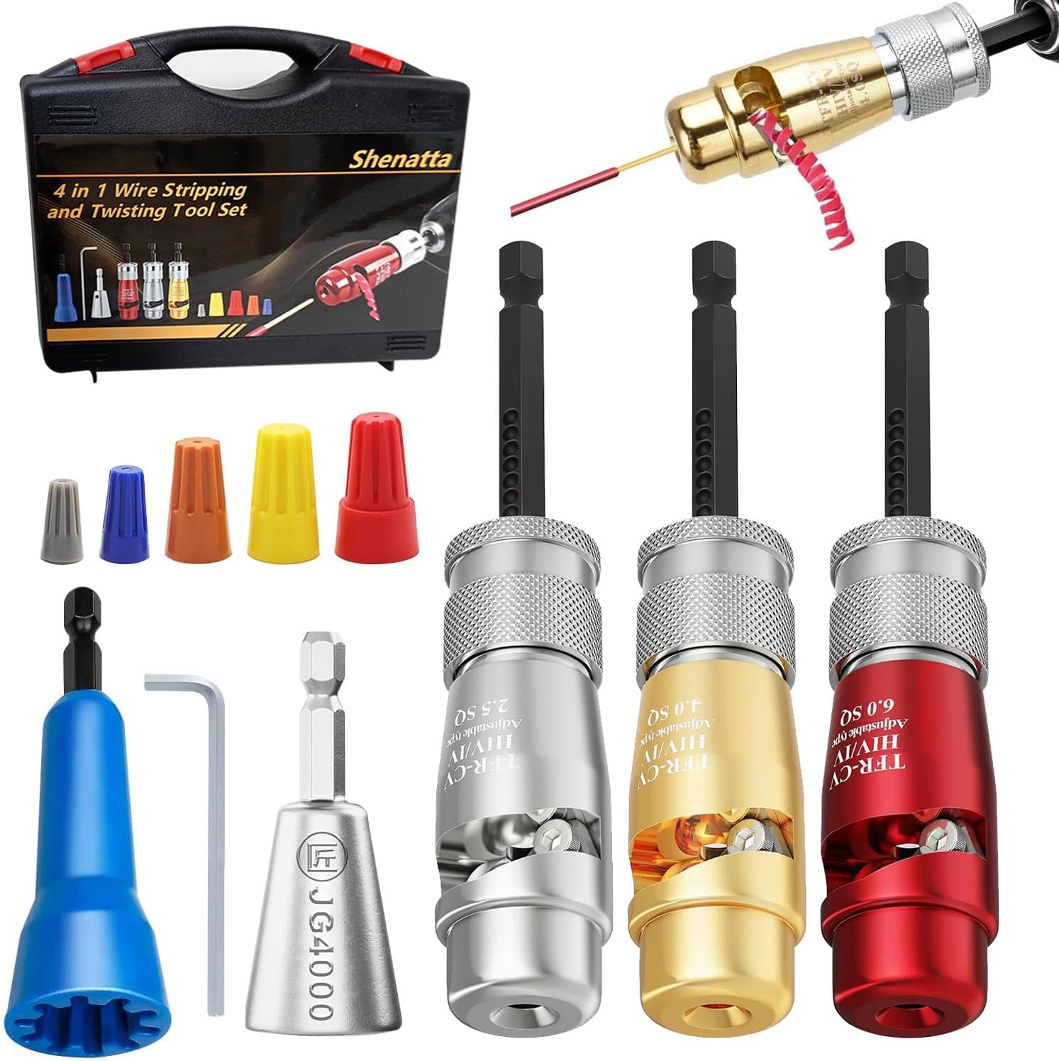 4 in 1 Wire Stripping and Twisting Tool Set
