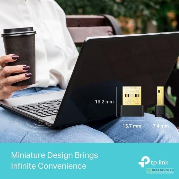 TP-Link AX900 Archer TX10UB Nano, Dual Band, Wi-Fi 6 and Bluetooth 5.3 2 in 1 USB Adapter
