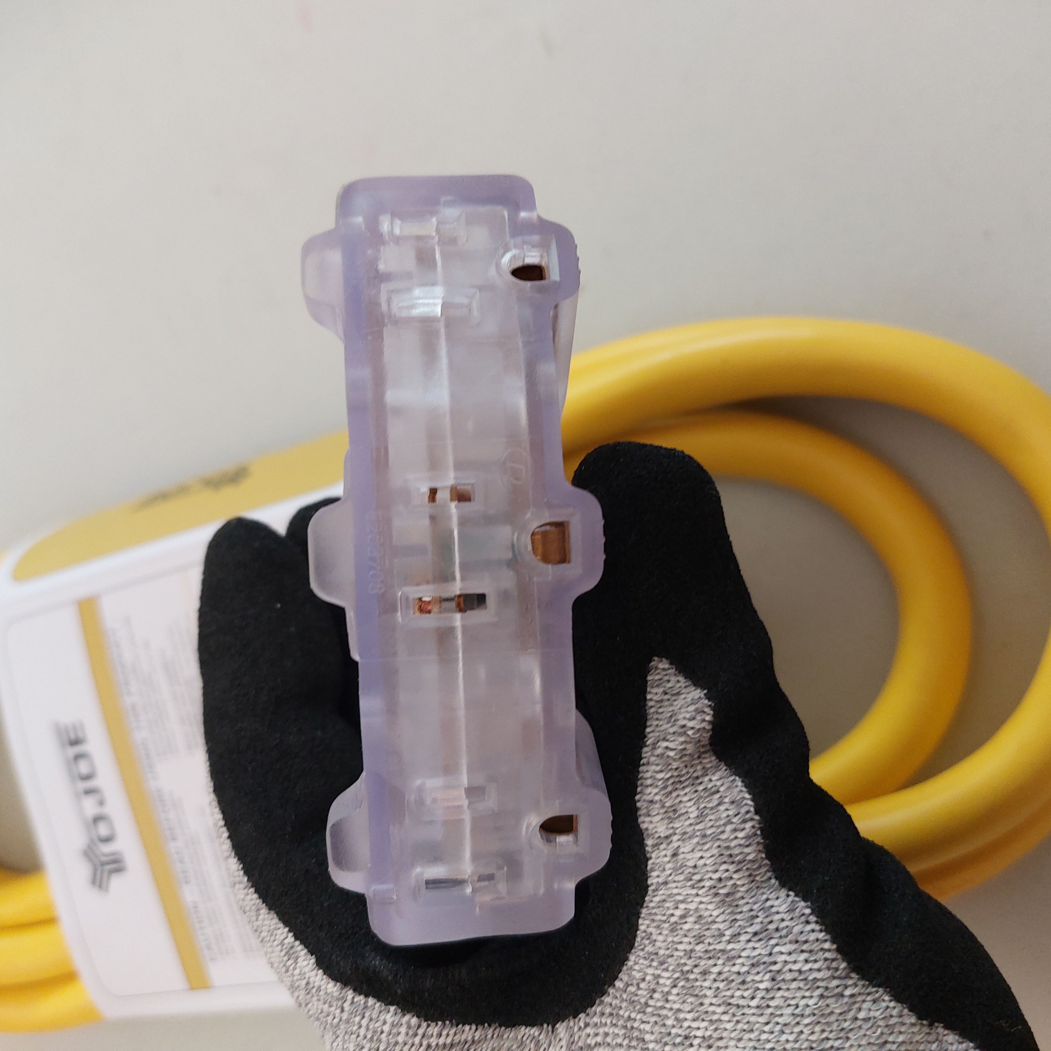YOJOE 10FT 10AWG Indoor/Outdoor Extension Cord Yellow YJ-E103W10ETY