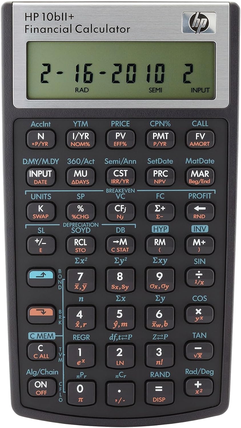 HP 10bII+ Financial Calculator