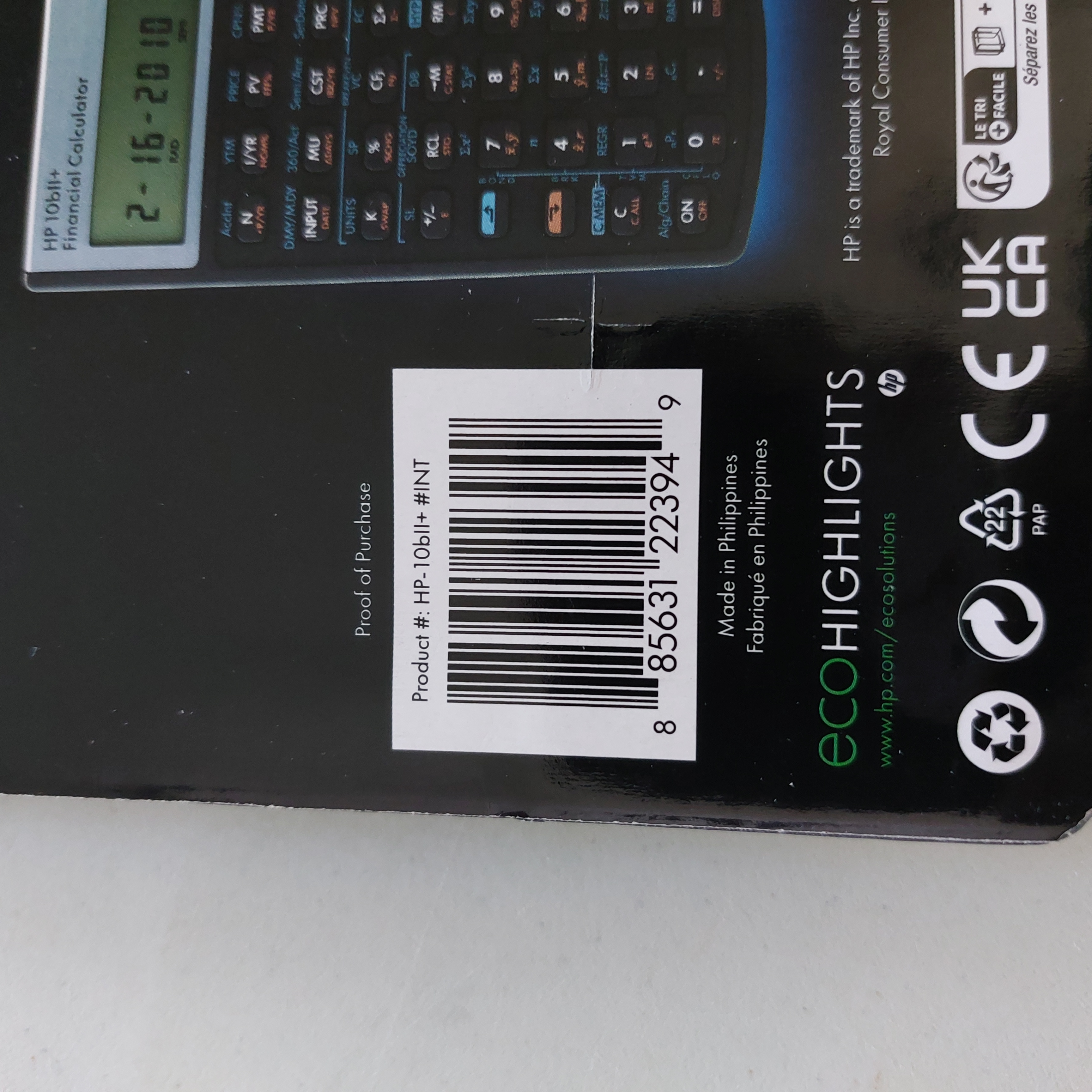 HP 10bII+ Financial Calculator