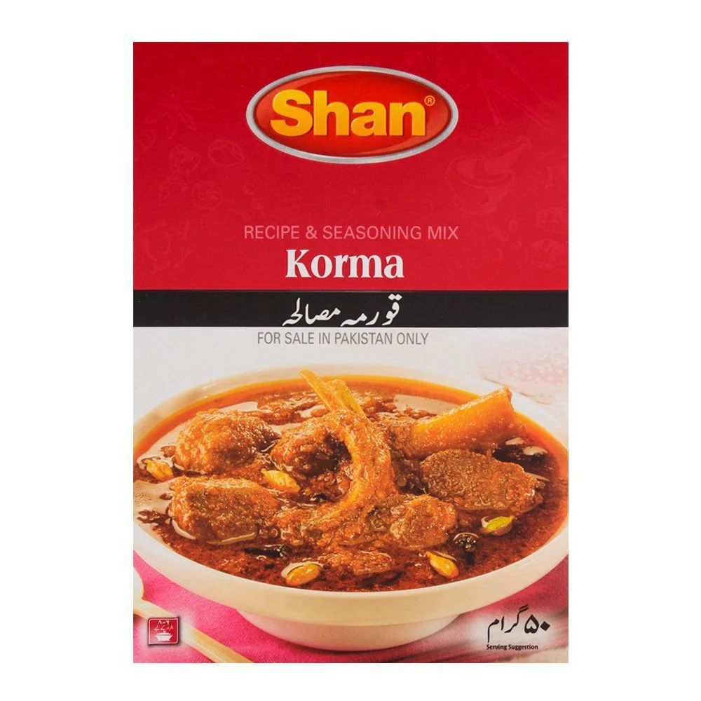 Shan Korma Recipe & Seasoning Mix