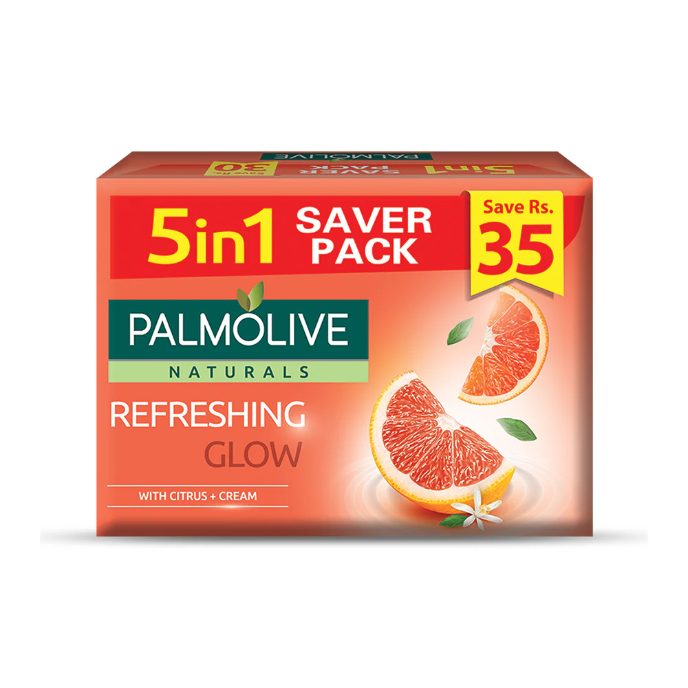 Palmolive Naturals Refreshing Glow Soap 5-in-1 Saver Pack