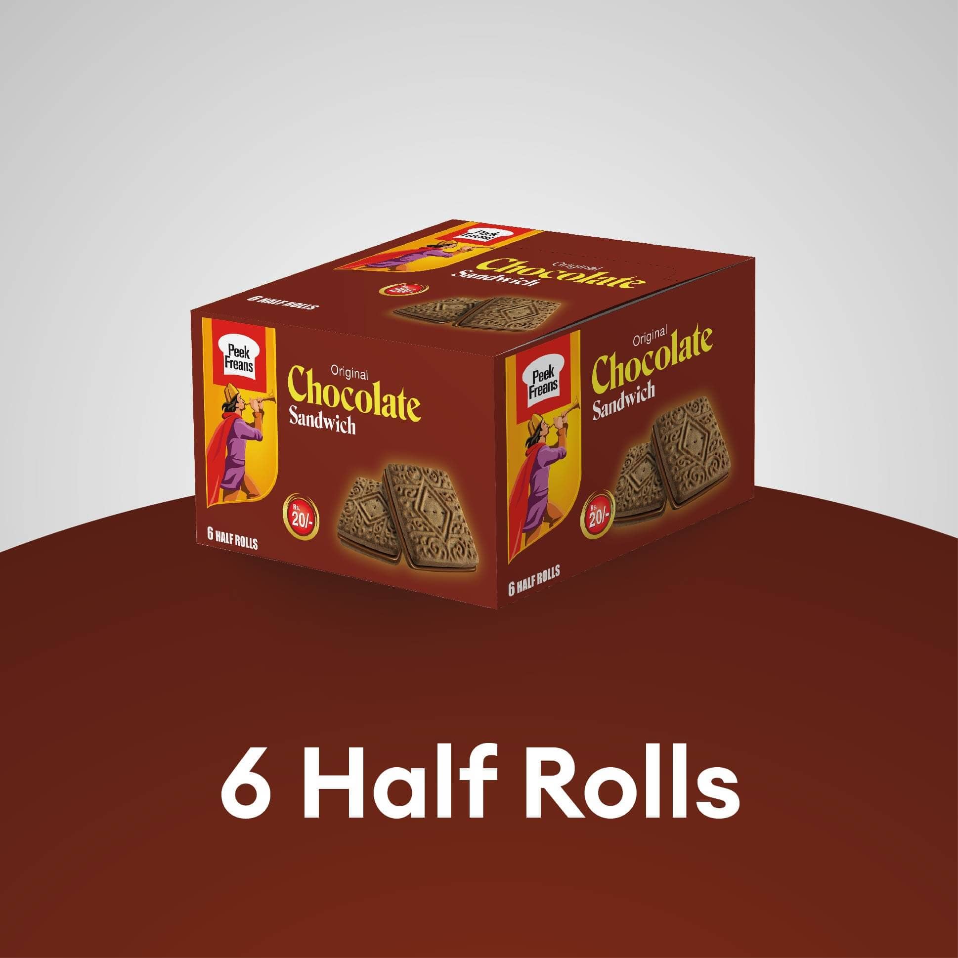 Chocolate Sandwich Half Rolls