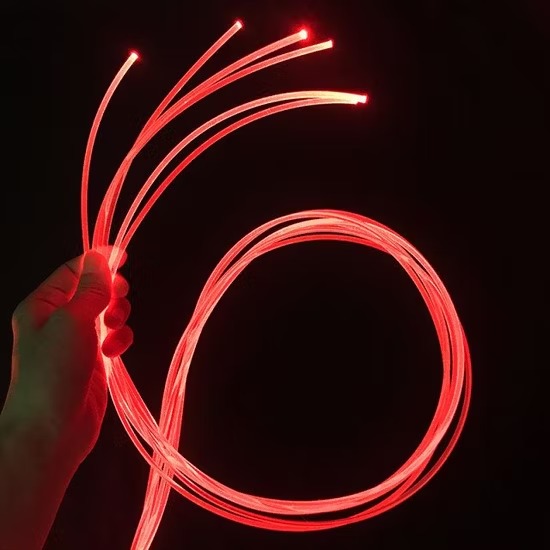 Red LED Fiber Optic Cable