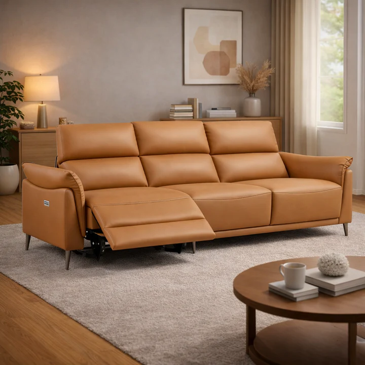 Premium Leather Recliner Sofa