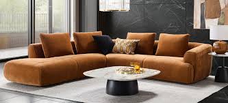 Modern Velvet Sectional Sofa