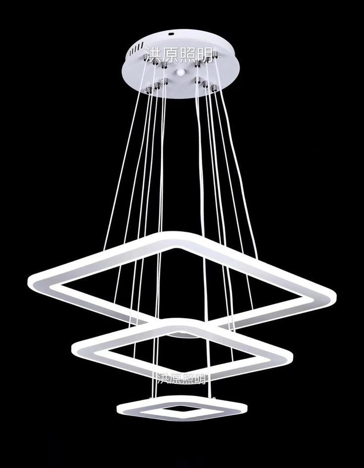Modern Geometric LED Chandelier