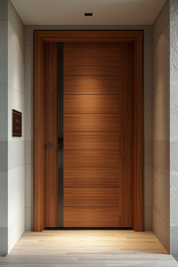 Modern Wooden Entrance Door