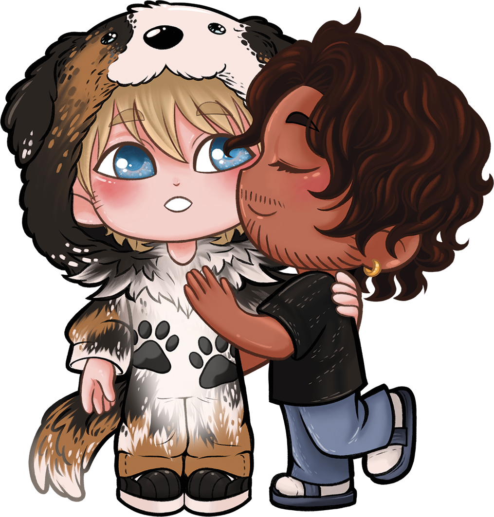 Stand acrylique chibi Zach & Reese (Planting Love)
