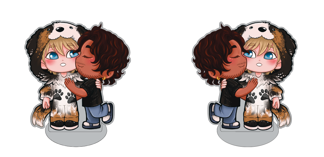Stand acrylique chibi Zach & Reese (Planting Love)
