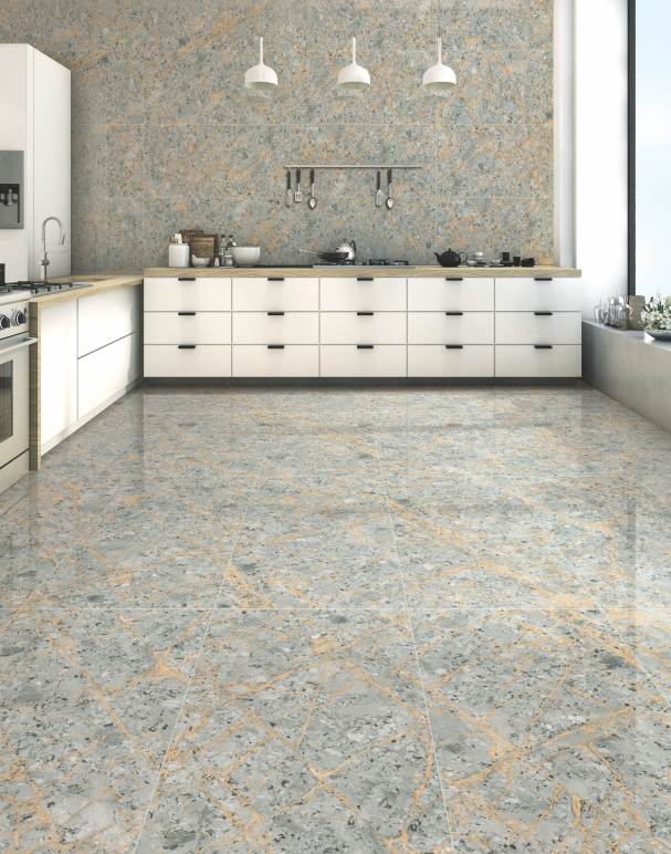 Golden Wave Tiles