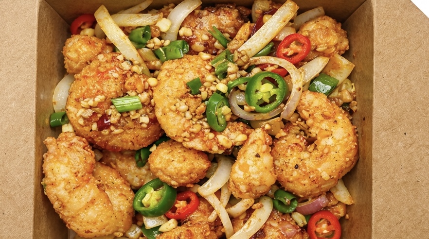 Salt and Pepper King Prawns