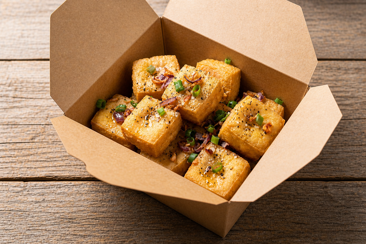 Salt & Pepper Crispy Tofu Box(Vegan)