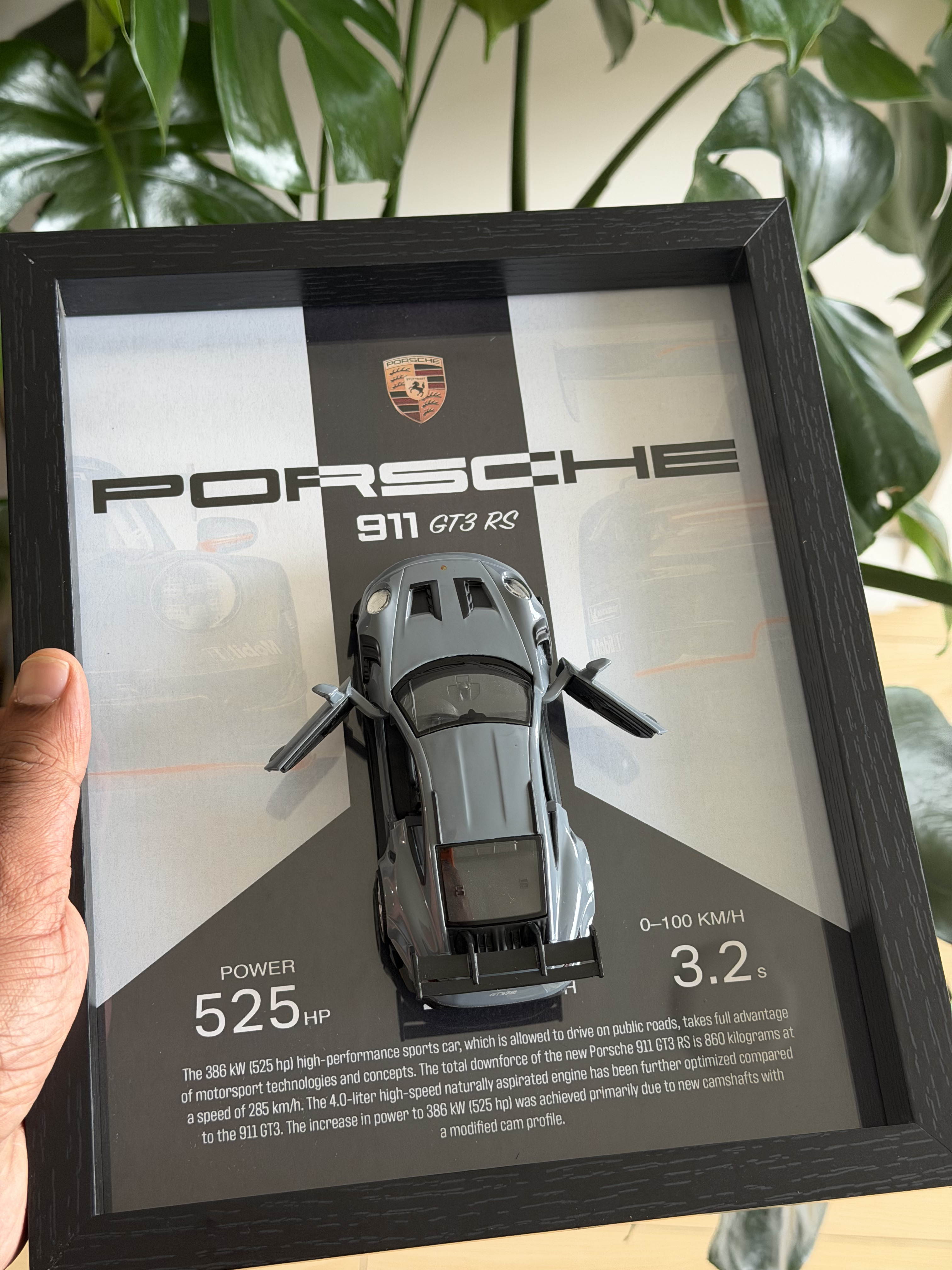 Porsche 911 Diecast Car Frame | 8x10 | Supercar Decor | Car Enthusiast Gift