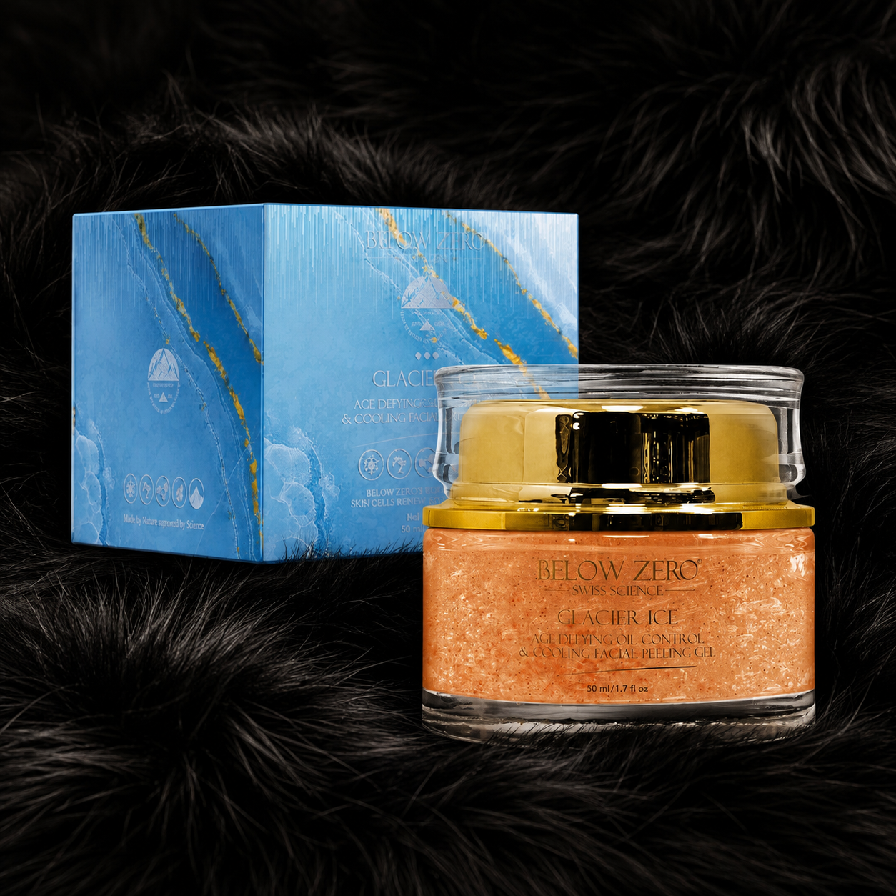 Below Zero Glacier Ice Age Defying Oil Control & Cooling Facial Peeling Gel