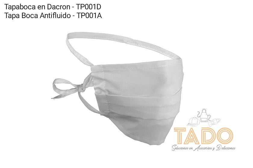 Tapabocas en Dacrón