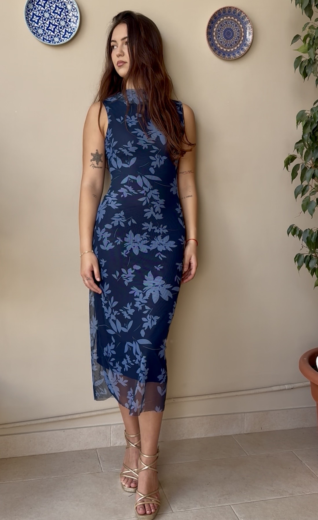 Vestido aura azul 