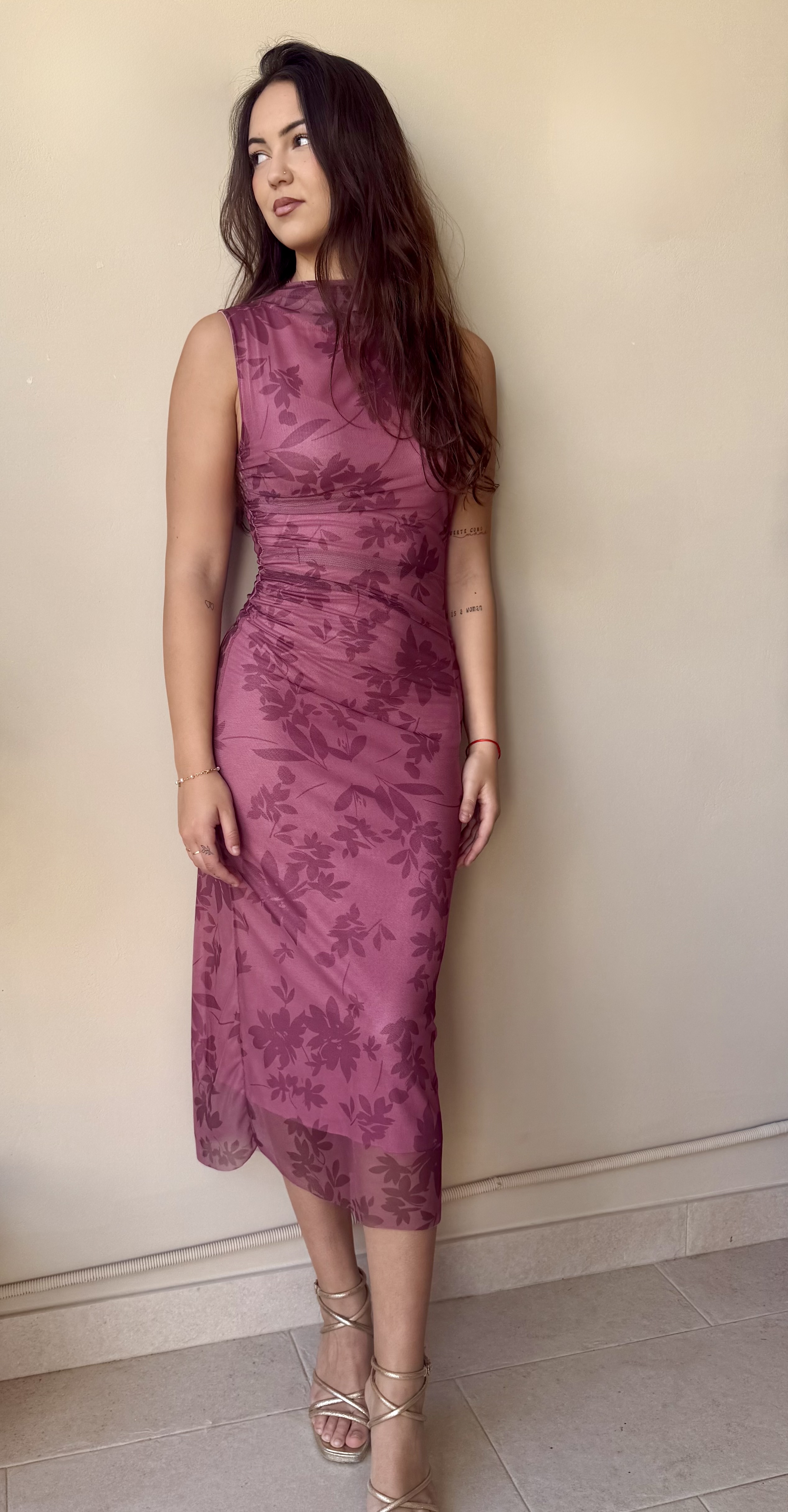 Vestido aura rosa 