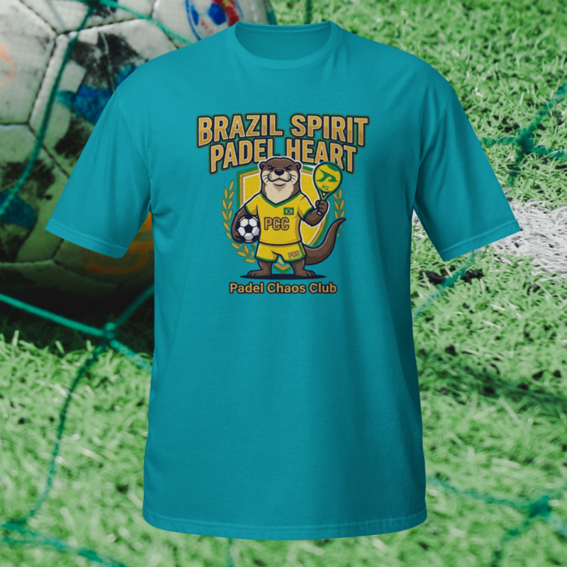 "Brazil Spirit. Padel Heart." - World Cup Padel Fever - Short-Sleeve Unisex T-Shirt