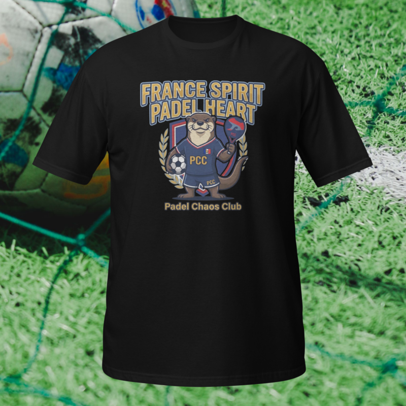 "France Spirit. Padel Heart." - World Cup Padel Fever - Short-Sleeve Unisex T-Shirt