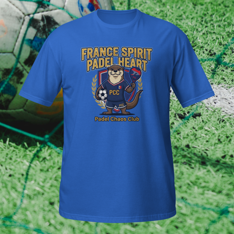 "France Spirit. Padel Heart." - World Cup Padel Fever - Short-Sleeve Unisex T-Shirt