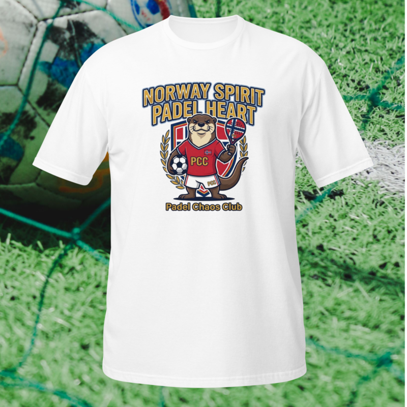 "Norway Spirit. Padel Heart." - World Cup Padel Fever - Short-Sleeve Unisex T-Shirt