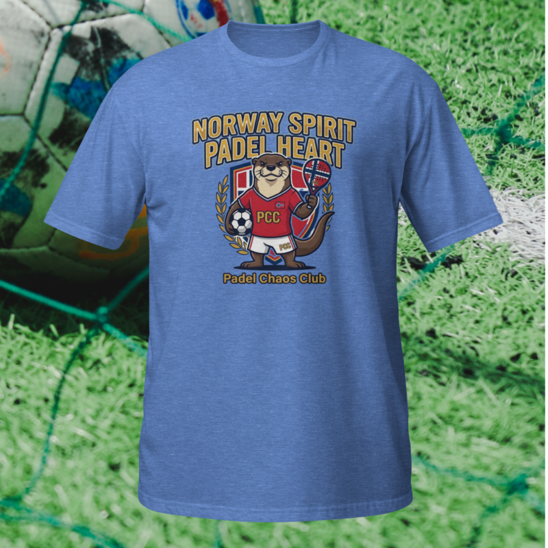 "Norway Spirit. Padel Heart." - World Cup Padel Fever - Short-Sleeve Unisex T-Shirt