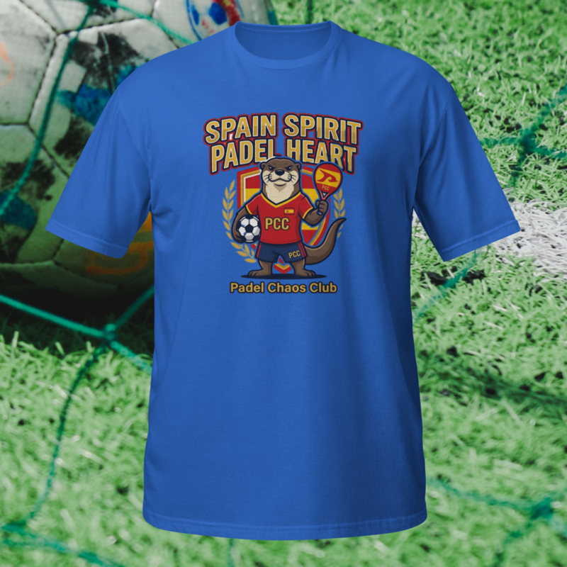 "Spain Spirit. Padel Heart." - World Cup Padel Fever - Short-Sleeve Unisex T-Shirt