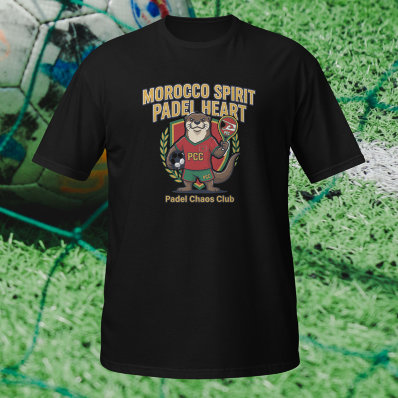 "Morocco Spirit. Padel Heart." - World Cup Padel Fever - Short-Sleeve Unisex T-Shirt