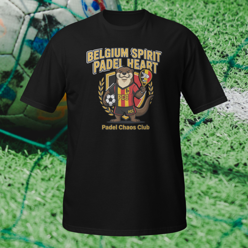 "Belgium Spirit. Padel Heart." - World Cup Padel Fever - Short-Sleeve Unisex T-Shirt