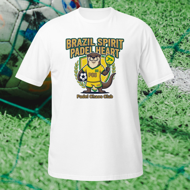 "Brazil Spirit. Padel Heart." - World Cup Padel Fever - Short-Sleeve Unisex T-Shirt