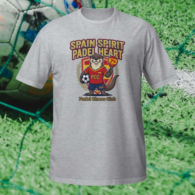 "Spain Spirit. Padel Heart." - World Cup Padel Fever - Short-Sleeve Unisex T-Shirt