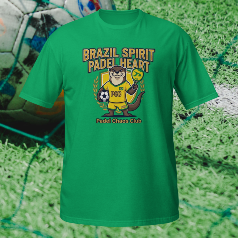 "Brazil Spirit. Padel Heart." - World Cup Padel Fever - Short-Sleeve Unisex T-Shirt
