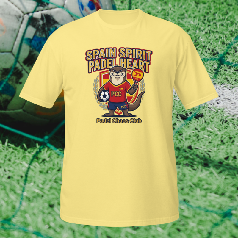 "Spain Spirit. Padel Heart." - World Cup Padel Fever - Short-Sleeve Unisex T-Shirt