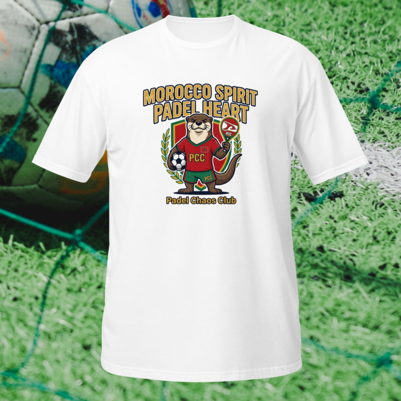 "Morocco Spirit. Padel Heart." - World Cup Padel Fever - Short-Sleeve Unisex T-Shirt