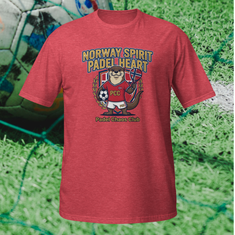 "Norway Spirit. Padel Heart." - World Cup Padel Fever - Short-Sleeve Unisex T-Shirt