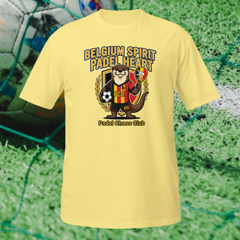 "Belgium Spirit. Padel Heart." - World Cup Padel Fever - Short-Sleeve Unisex T-Shirt