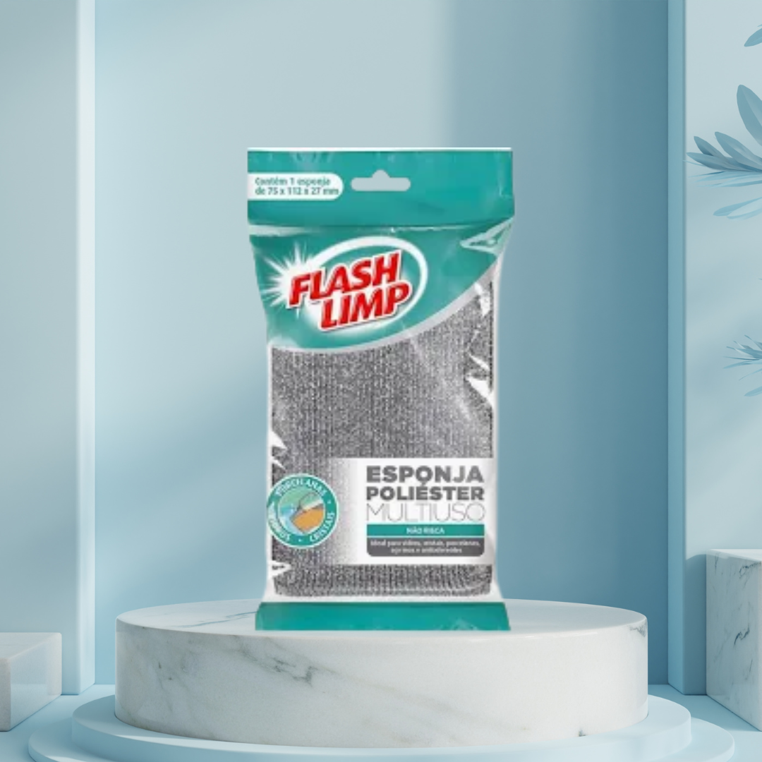 Esponja Poliéster Multiuso Flash Limp