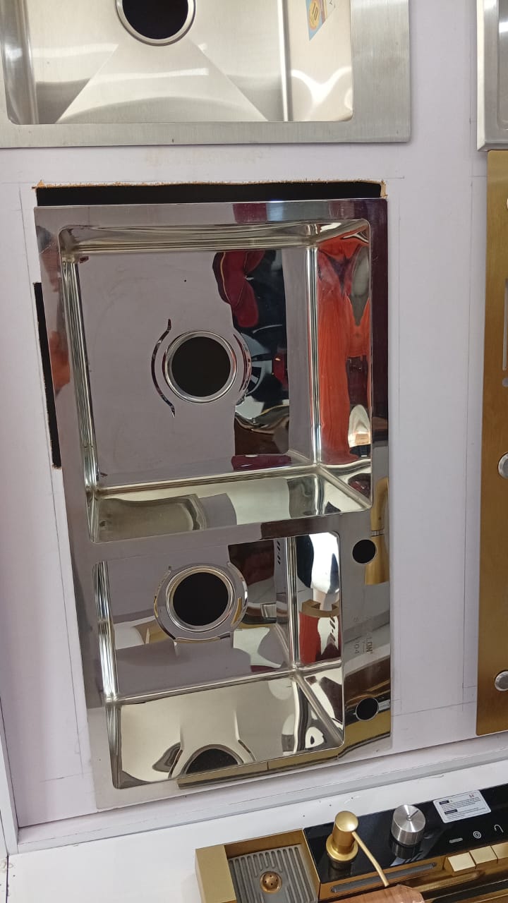 Double Bowl mirror Stainless Kitchen Sink