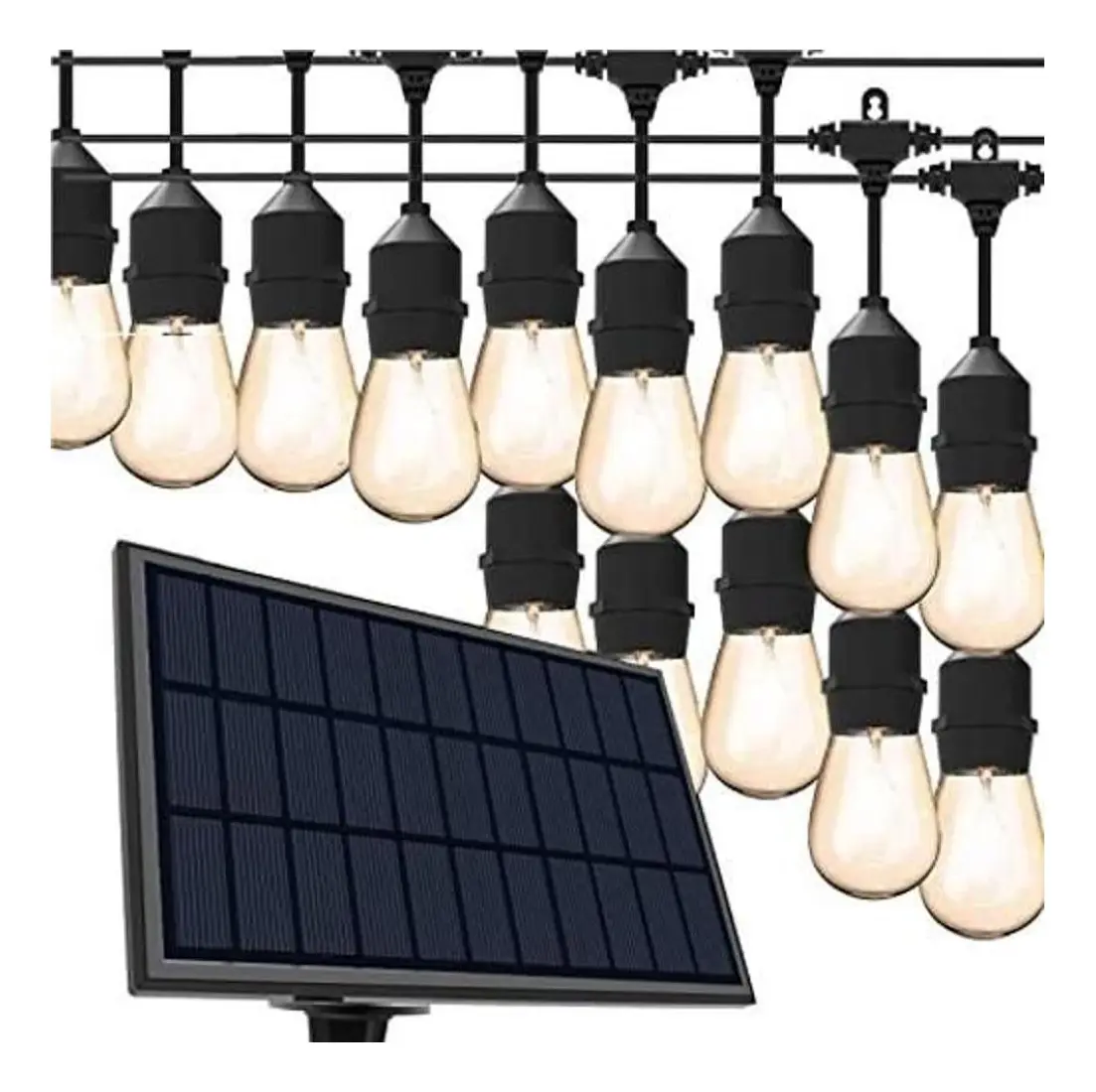 Ramal de Luces Extension de 20 Bombillos Solar